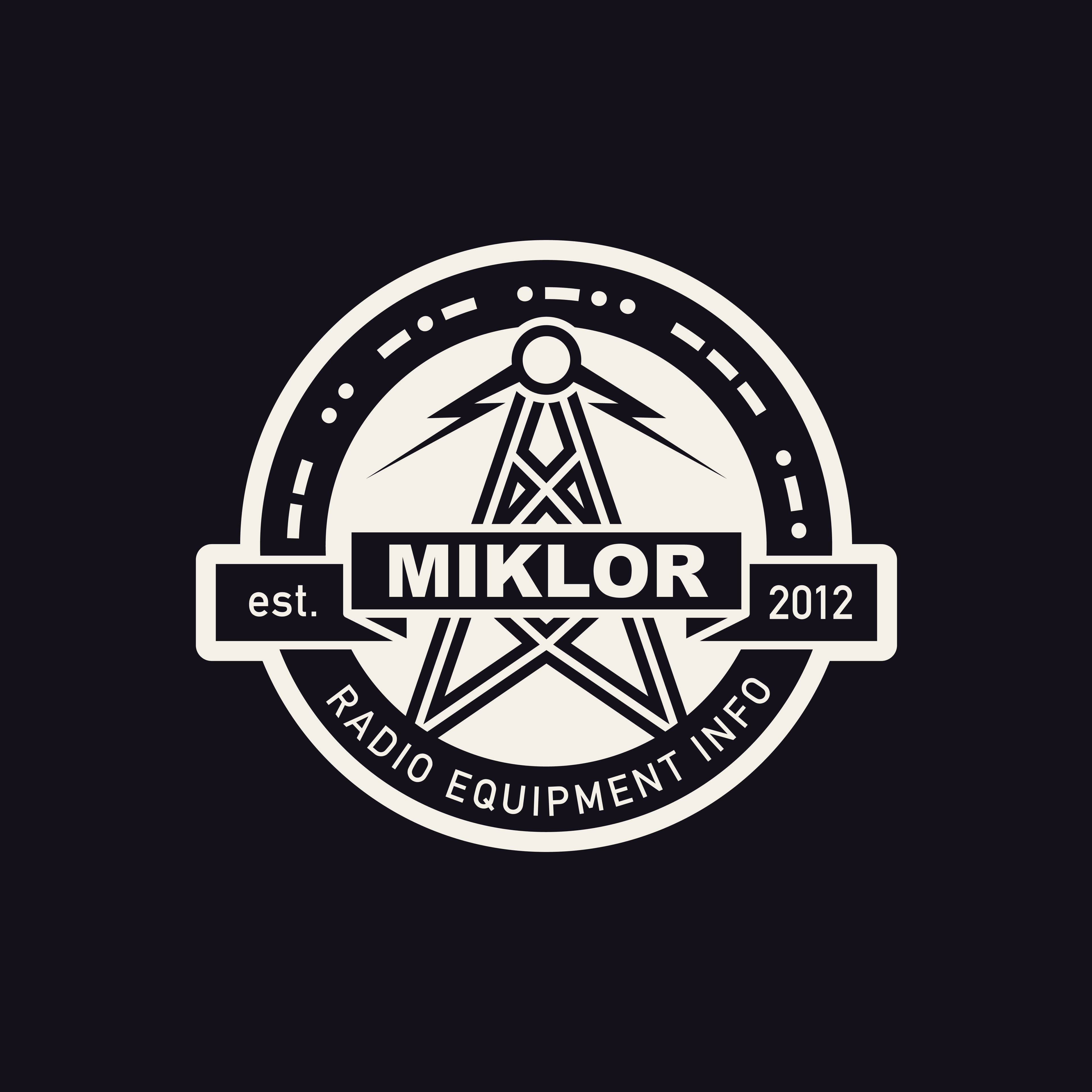 Miklor.com gray branding card